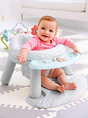 Skip Hop Silver Lining Cloud Baby Chair 2 In 1 Sit Up Floor Seat