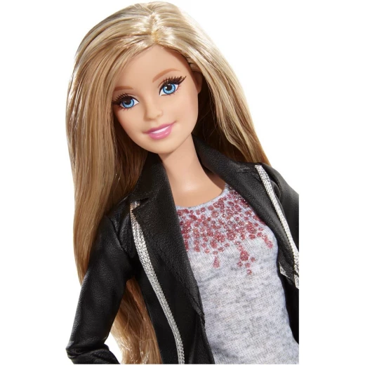 Barbie Style Doll, Black and Silver Jacket - باربي - Image 3
