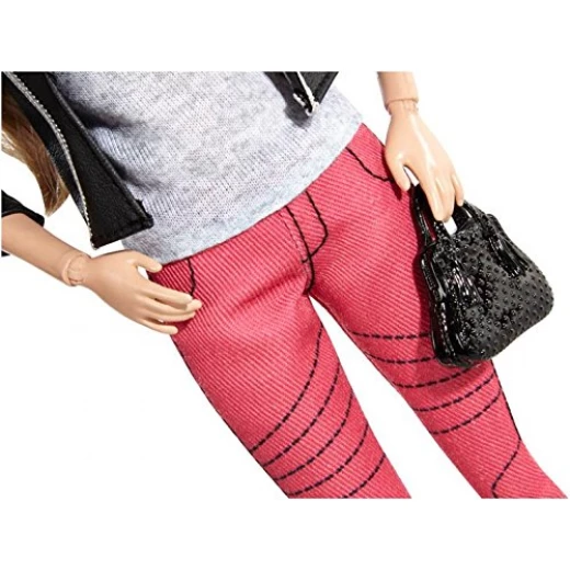 Barbie Style Doll, Black and Silver Jacket - باربي - Image 2