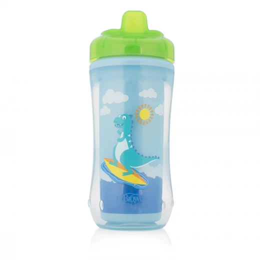 Dr. Brown's Hard-Spout Insulated Cup Blue Dino - 12+ Months Dr. Brown's Hard-Spout Insulated Cup Blue Dino - 12+ Months
