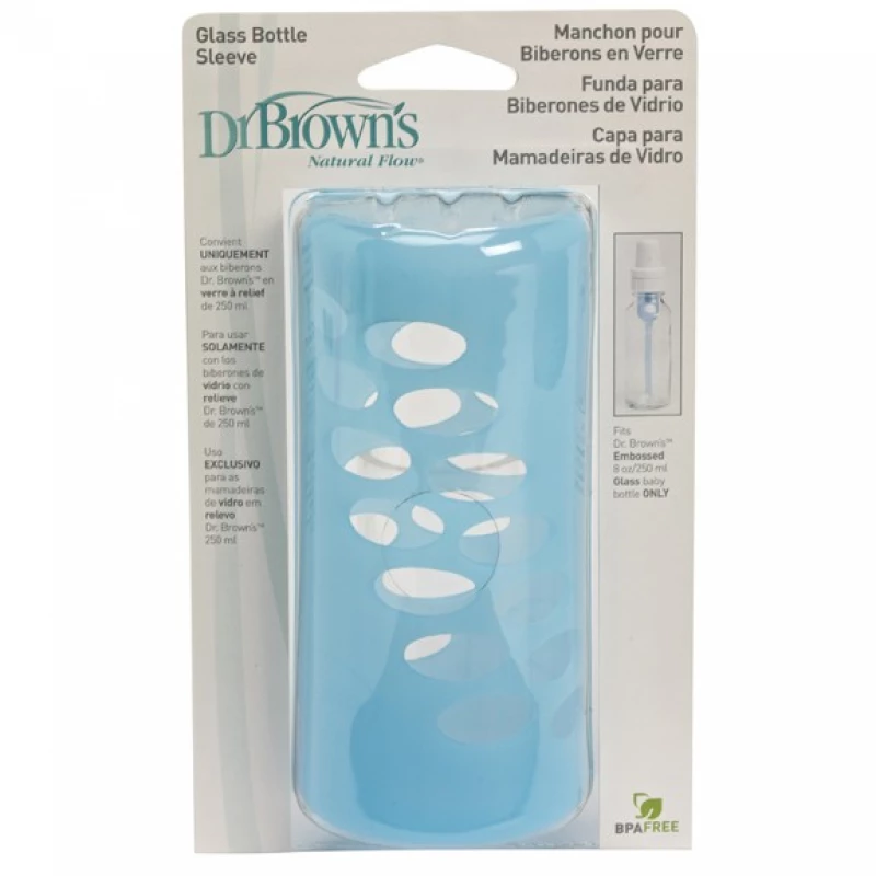 Dr. Brown's Protective Bottle Sleeve - Light Blue  8 oz / 250 ml - دكتور براونز