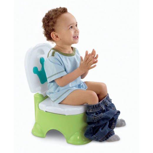 Fisher Price Stepstool Potty Green - فيشر برايس - Image 4