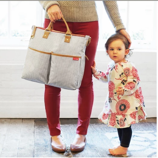 DUO SPECIAL EDITION DIAPER BAG - French stripes - سكيب هوب - Image 2