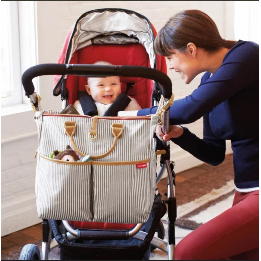 DUO SPECIAL EDITION DIAPER BAG - French stripes - سكيب هوب - Image 3