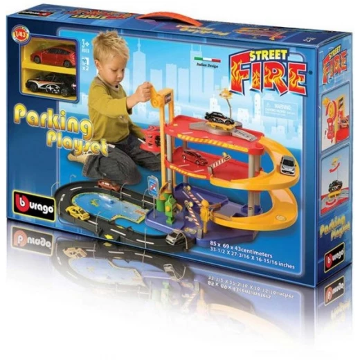 مجموعة لعب وقوف السيارات في شارع BURAGO COLLEZIONE STREETFIRE مجموعة لعب وقوف السيارات في شارع BURAGO COLLEZIONE STREETFIRE
