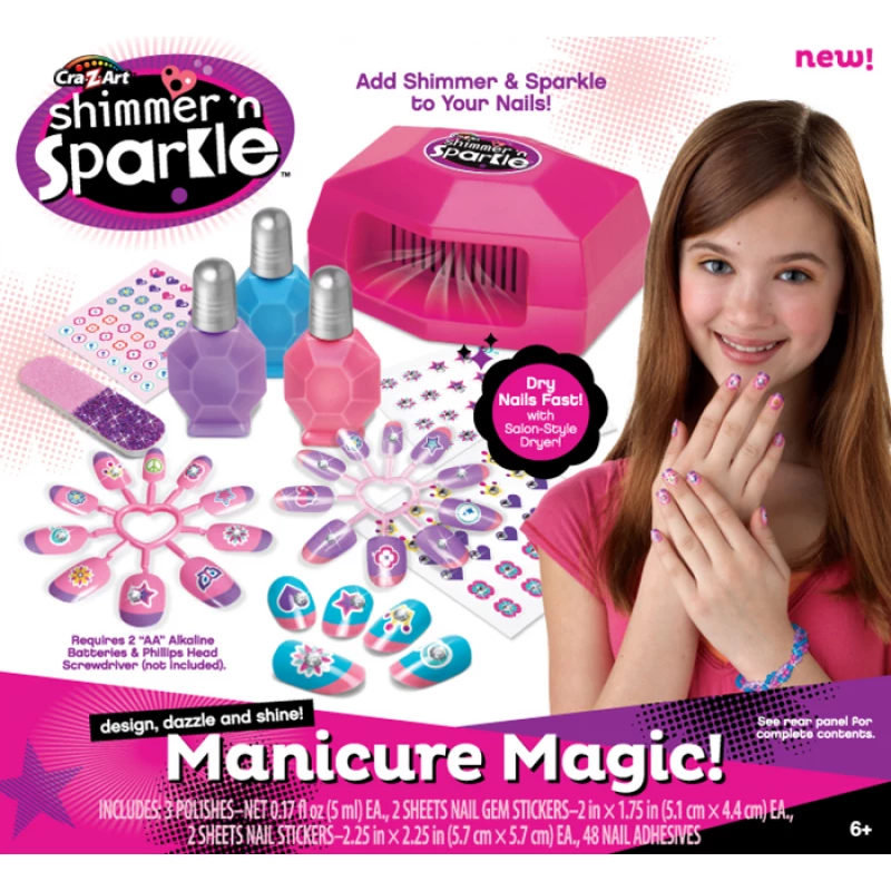 CRA-Z-ART SHIMMER 'N SPARKLE MANICURE MAGIC BOX ماجيك بوكس - كري-زي-آرت