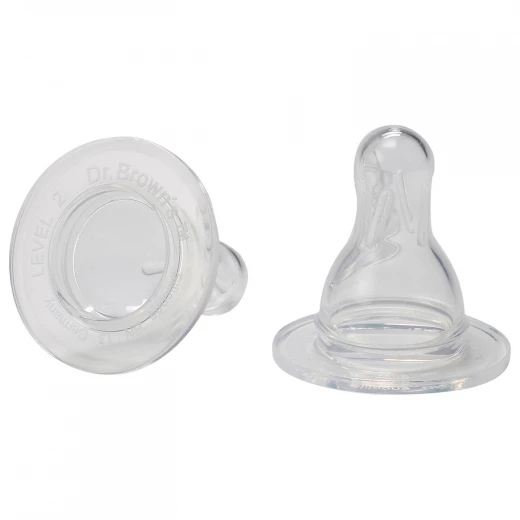 Dr. Brown's Natural Flow Level 2 Standard Nipple - دكتور براونز - Image 2