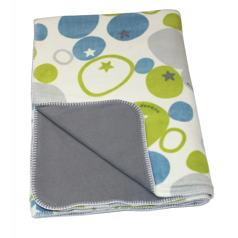 Doomoo Dream Baby Fleece Blanket (150 x 100 cm,stones gray ) - دووموو