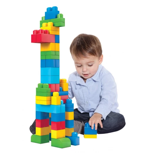 Mega Bloks-First Builders Big Building Bag, 60-Piece (Classic) - ميجا بلوكس - Image 2