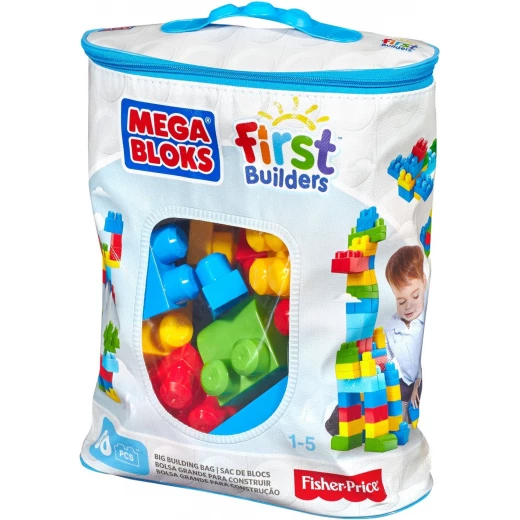Mega Bloks-First Builders Big Building Bag, 60-Piece (Classic) Mega Bloks-First Builders Big Building Bag, 60-Piece (Classic)