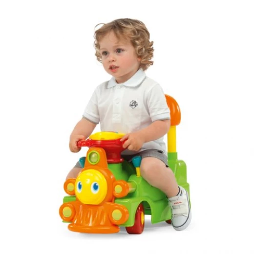 Chicco - Green and Orange New Loco Train Sit N Ride - تشيكو - Image 5