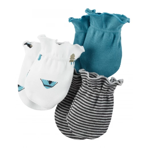3-Pack Mittens 0-3 Months 3-Pack Mittens 0-3 Months