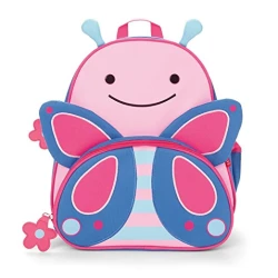 Skip Hop Zoo Little Kid Backpack Butterfly, cute butterfly design, perfect for kids for school, everyday use and outings, measuring 5D x 12W x 11H cm