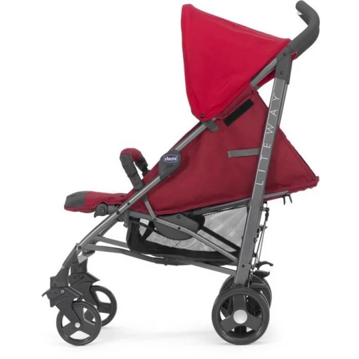 Chicco New Liteway Top Stroller With Bumper Bar - Red - تشيكو - Image 4