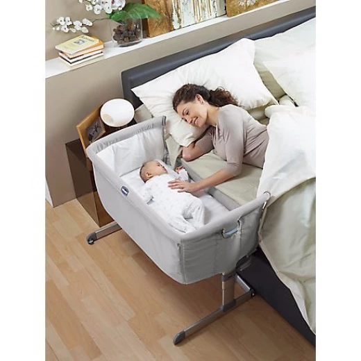 Chicco Next 2 Me Bedside Crib - Silver - تشيكو - Image 2