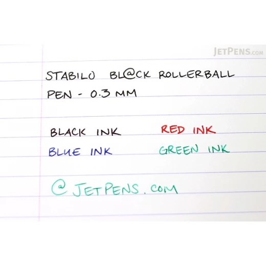 Stabilo BlAck Rollerball Pen - 0.3 mm - Red Ink - ستابيلو - Image 6