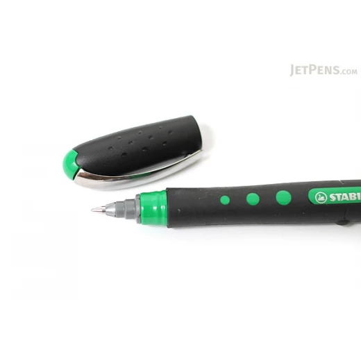 Stabilo BlAck Rollerball Pen - 0.3 mm - Green Ink - ستابيلو - Image 2