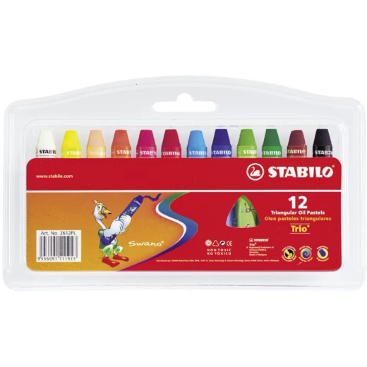 Stabilo Trio Oil Pastels 12 Stabilo Trio Oil Pastels 12