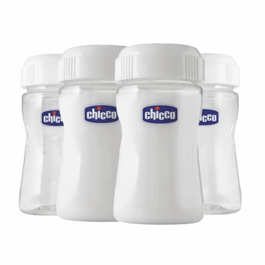 Chicco Breast Milk Containers (4 Pieces) Chicco Breast Milk Containers (4 Pieces)