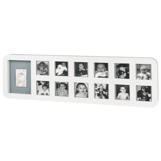 Baby Art My First Year Print Frame (White/Grey) Baby Art My First Year Print Frame (White/Grey)