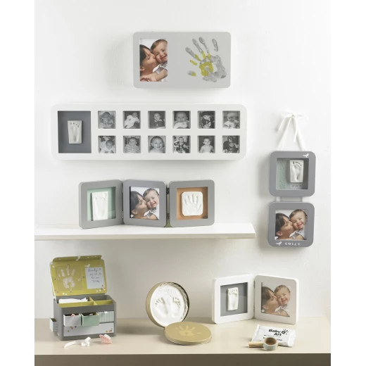 Baby Art My First Year Print Frame (White/Grey) - بيبي آرت - Image 4