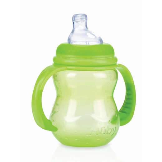 Nuby Training Bottles - 240ml (Green) Nuby Training Bottles - 240ml (Green)