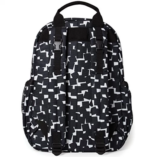 Skip Hop Duo Signature Diaper Backpack, Black/White - سكيب هوب - Image 2