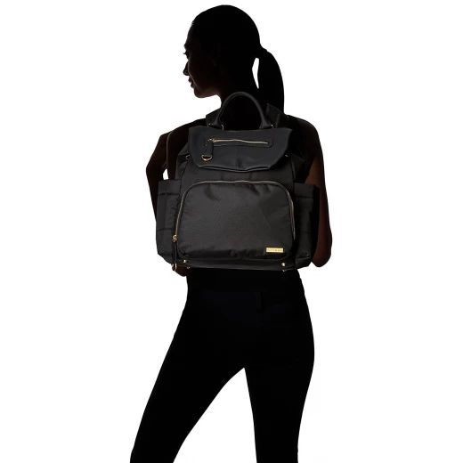 Skip Hop Chelsea Downtown Chic Diaper Backpack, Black - سكيب هوب - Image 8