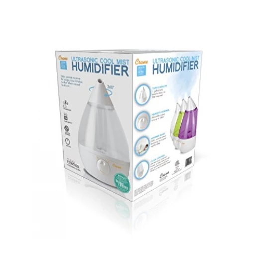 Crane Drop Ultrasonic Cool Mist Humidifier – Clear and White - كرين - Image 5