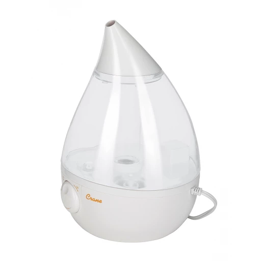 Crane Drop Ultrasonic Cool Mist Humidifier – Clear and White - كرين - Image 2