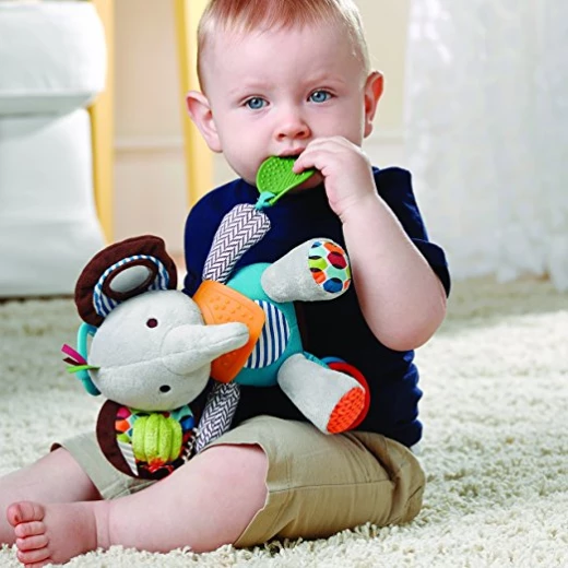Skip Hop Bandana Buddies Soft Activity Toy, Elephant - سكيب هوب - Image 4