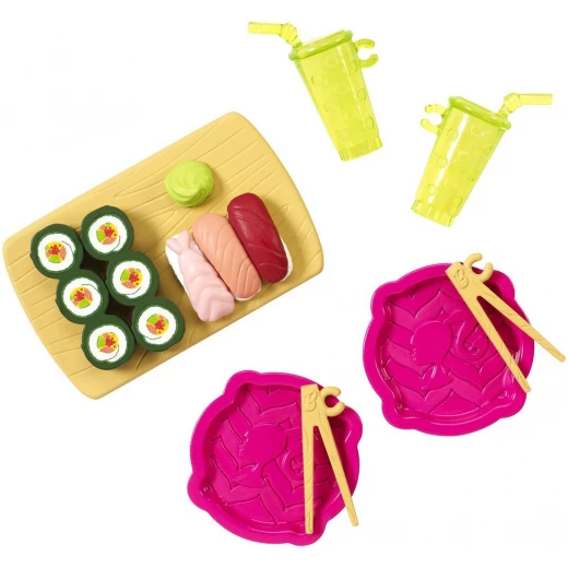Barbie Doll Sushi Barbie Mini House Accessory Pack - Sushi Set - باربي - Image 2