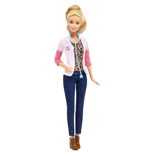 Barbie Careers Pet Vet Doll and Playset, blonde - باربي - Image 2
