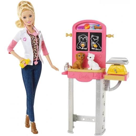 Barbie Careers Pet Vet Doll and Playset, blonde Barbie Careers Pet Vet Doll and Playset, blonde