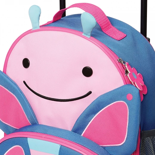 Skip Hop Zoo Little Kid Travel Rolling Luggage Backpack - Butterfly - Skip Hop - Image 2
