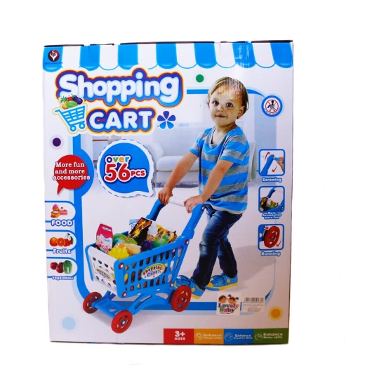 Kids Shopping Cart - Blue Kids Shopping Cart - Blue