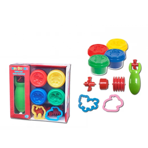 CREA DOUGH 6 POTS BONUS 3 CUTTER MOULD CREA DOUGH 6 POTS BONUS 3 CUTTER MOULD