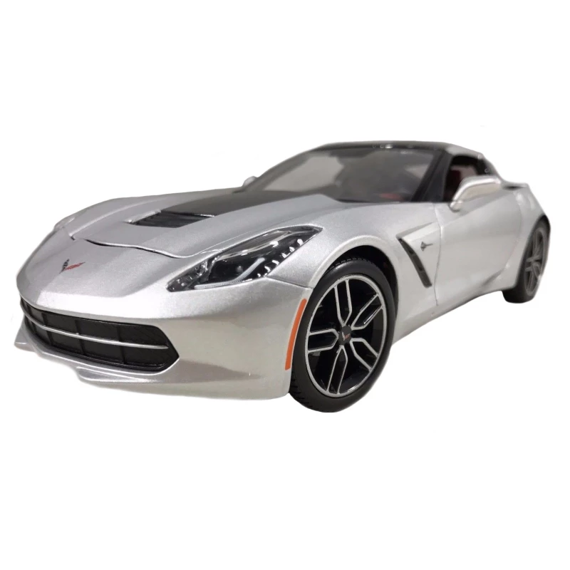 Maisto Chevrolet Corvette C7 Stingray Z51 2014 Silver 1/18 Exclusive Edition - مايستو