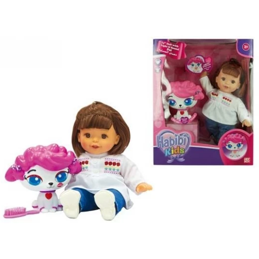 Baby Habibi Kids Lights-Sound Doll With Pet Baby Habibi Kids Lights-Sound Doll With Pet