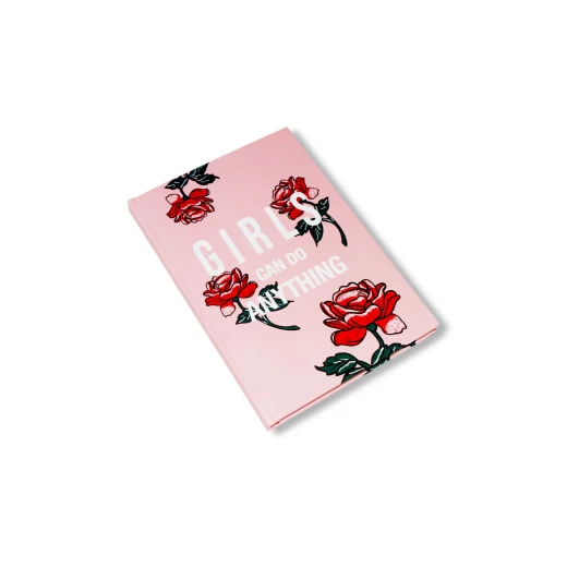 Hard Cover Notebooks - Girls Can Do Anything
