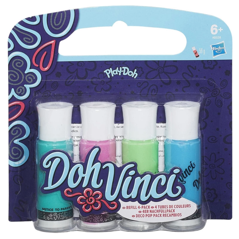 Play-Doh DohVinci Deco Refill 4 Pack - بلاي دوه
