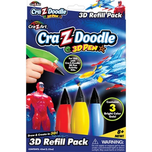 Cra-Z-Art 3D Doodle Boys Activity Refills Asst Cra-Z-Art 3D Doodle Boys Activity Refills Asst