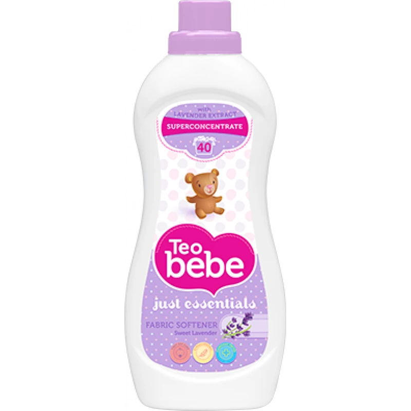 Teo Bebe Detergent And Fabric Softener Super Concentrated 1 Liter (Lavender) - تيو بيبي