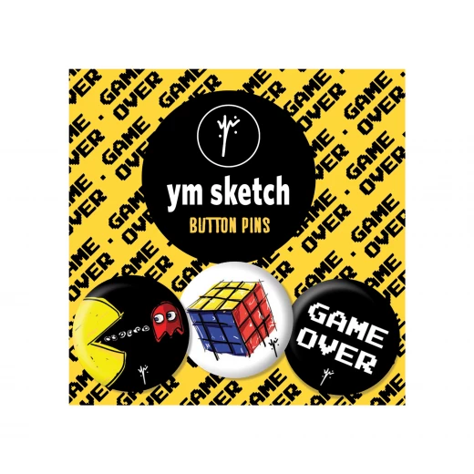 3 دبابيس أزرار Ymsketch - 11 3 دبابيس أزرار Ymsketch - 11