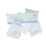 Lollipop Lane Fish and Chips New Born Bedding Bale (Baby Sleeping Bag, Cot bed Fitted Sheet, Flat Sheet and Bumper) - لوليبوب لين