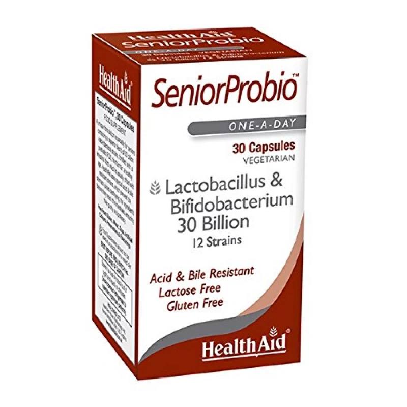 HealthAid Senior Probio Vegi Capsules - 30 Capsules - هيلث ايد