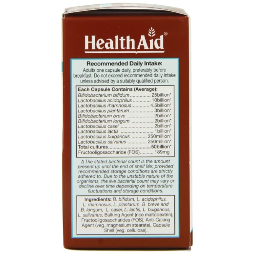 HealthAid ImmuProbio (50 billion) 30\'s Vegicaps - هيلث ايد - Image 2