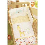 Lollipop Lane Tiddly Wink Safari Crib Quilt and Bumper Set - لوليبوب لين
