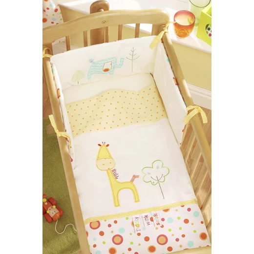 Lollipop Lane Tiddly Wink Safari Crib Quilt and Bumper Set Lollipop Lane Tiddly Wink Safari Crib Quilt and Bumper Set