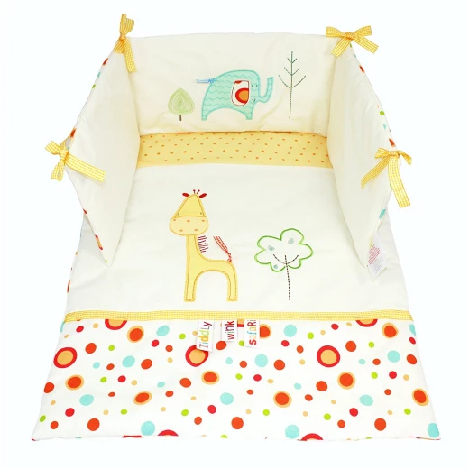Lollipop Lane Tiddly Wink Safari Crib Quilt and Bumper Set - لوليبوب لين - Image 2